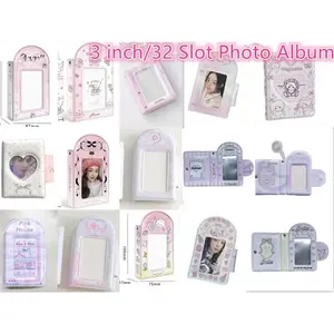 【READY STOCK⚡KIRIM HARI INI】Tempat Kartu Foto Kpop 3 Slot 3 inci berwarna merah muda, Binder Album Foto Hati Berongga Mini, Buku Koleksi Kartu Idola, Pelindung Gambar Gaya Korea tempat  pc buku  pc kolbuk  pp