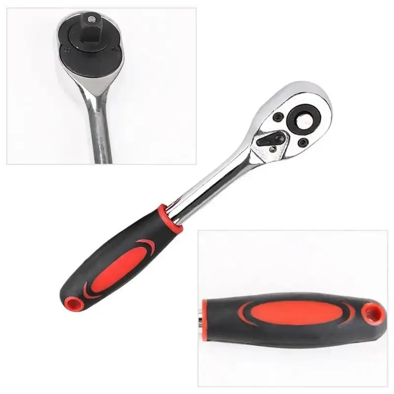 1/4 Inch Multifunctional Ratchet Wrench, 1 Count Quick Release Telescopic Ratchet Socket Wrench Tool, Ratchet Handle Wrench Repair Tools, Hardware, Portable 5