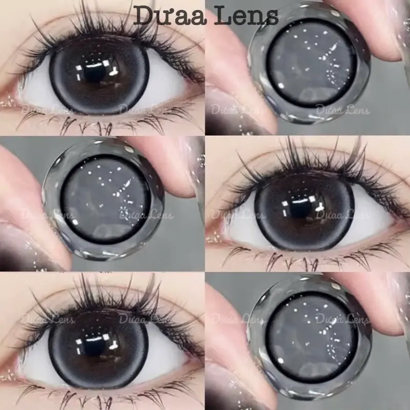 DƯAA LENS - Kính Áp Tròng Xám Milk Gray Giãn Tròng To Tây 3
