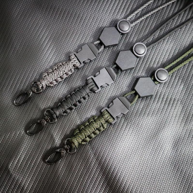 Product Introduction of Lanyard ID Card Kanvas Tactical Militer Polri Tali Paracord Premium 3
