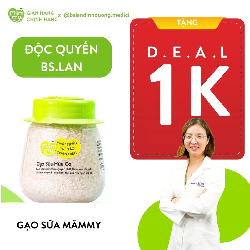 [DEAL ĐỘC QUYỀN BÁC SĨ LAN]  Gạo sữa hữu cơ Mămmy nấu cháo sánh mịn cho bé ăn dặm Food