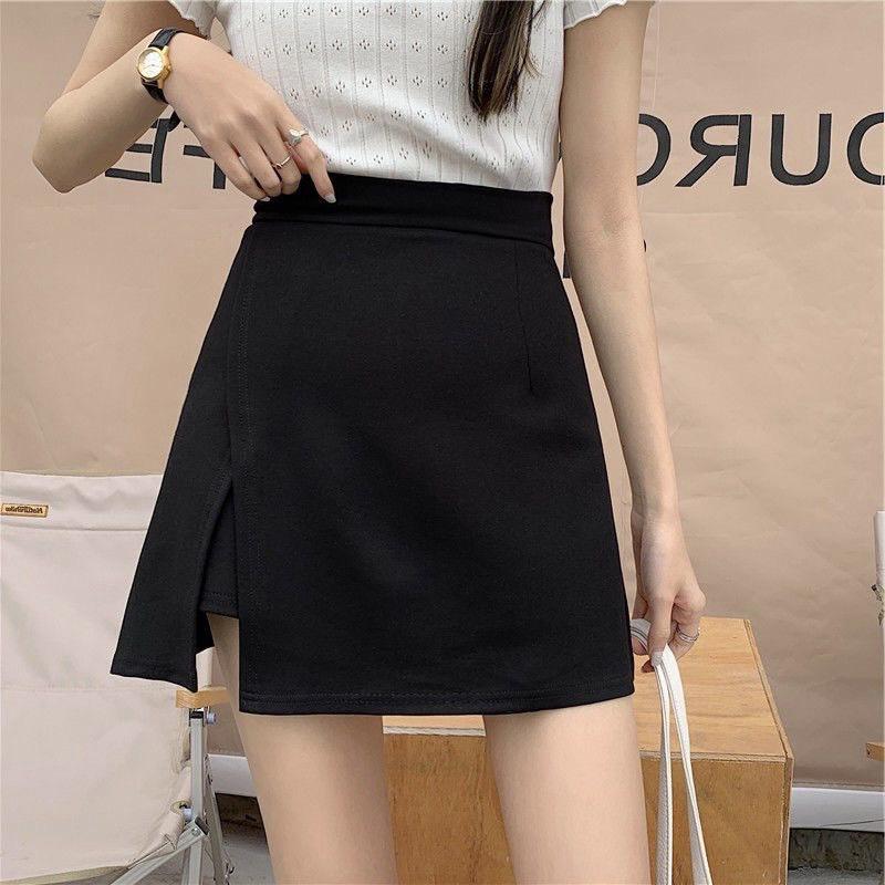 Chân váy ngắn - Quần váy ngắn vạt chéo chữ A khóa kéo co giãn lót quần trong siêu xinh thoải mái, quần váy cạp cao Nữ Jean 3