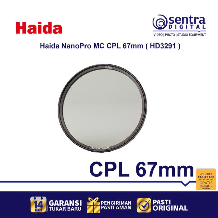 Gambar Haida NanoPro MC CPL 67mm ( HD3291 ) Circular Polarizer Filter dari Sentra Digital Kota Surabaya Tokopedia