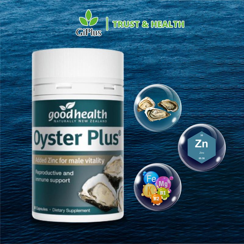  Viên Uống Bổ Sung Kẽm Vitamin Cho Nam Giới New Zealand Oyster Plus Goodhealth  60 viên Lọ  