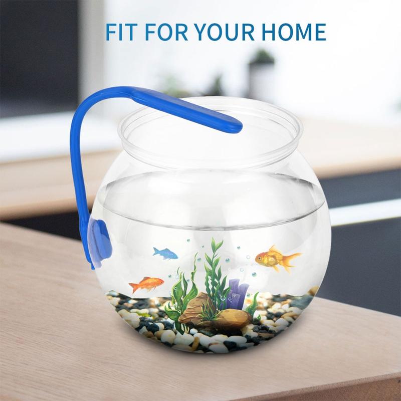 Plastics Round Aquarium Unbreakable Crystal-Clear Fish Bowls for Small Fish 4 Sizes Vases for Candy Ornament Holder 2