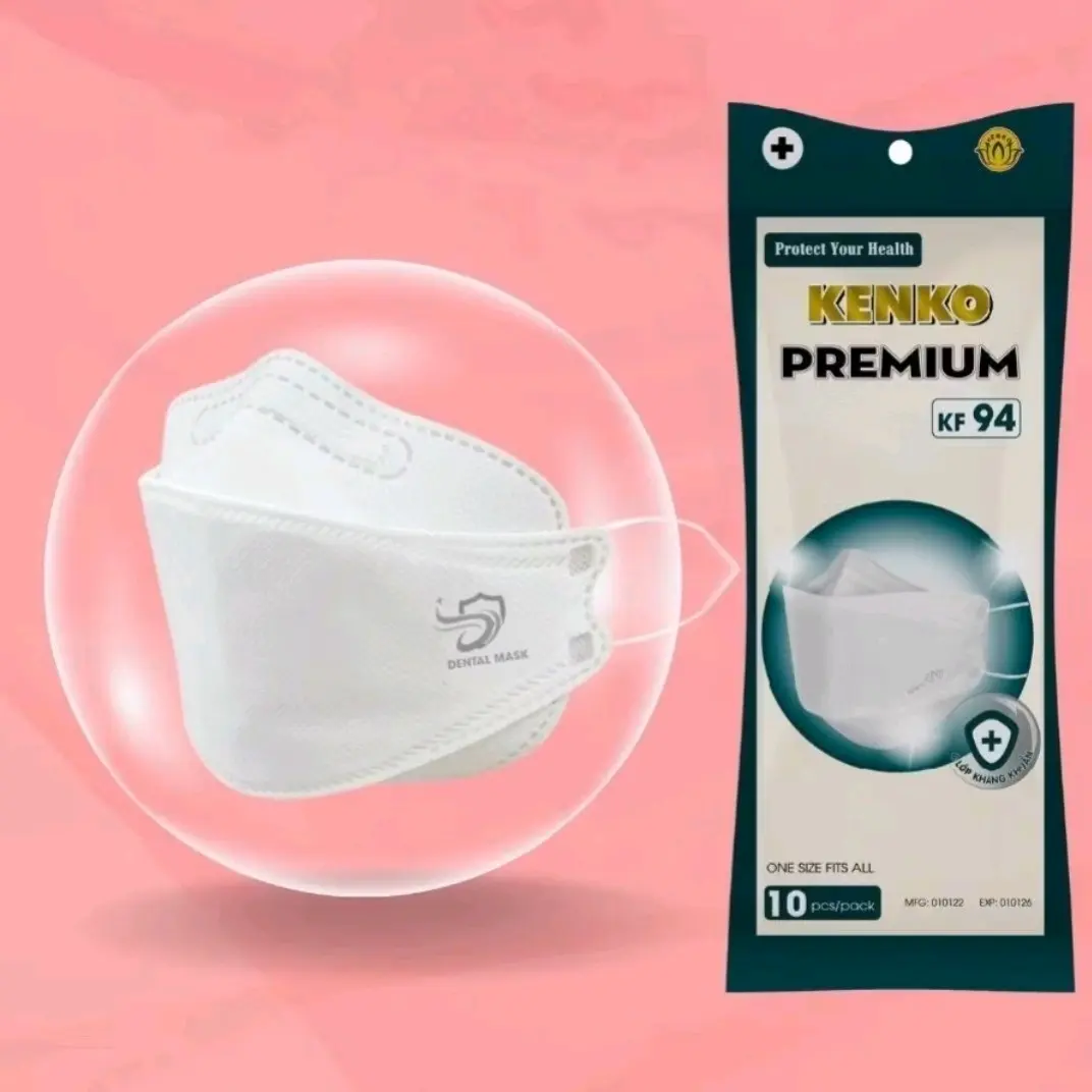 Sỉ thùng Khẩu Trang Kf94 KENKO Chống Nắng Chống Tia UV 4 Lớp Giấy Kháng Khuẩn