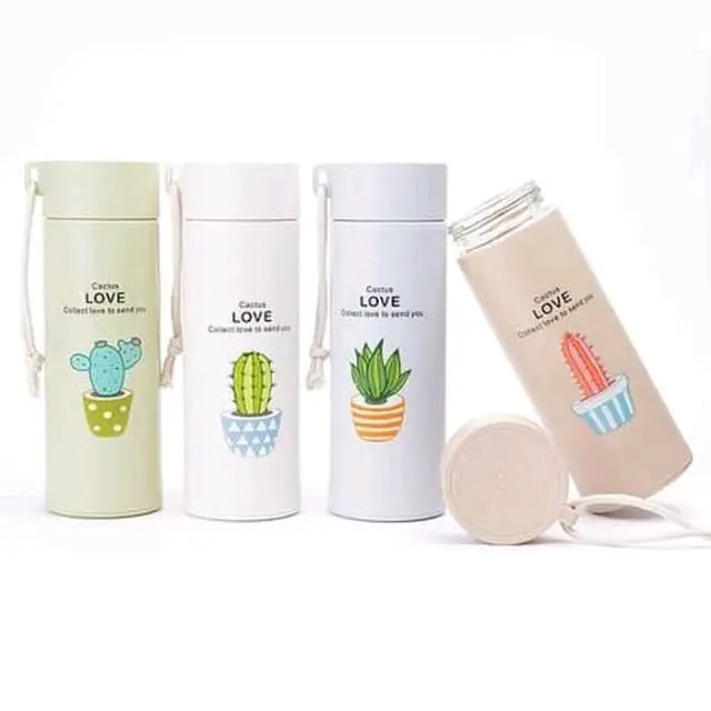 Botol minum karakter kaktus