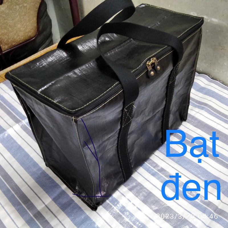 Túi bạt đen đựng đồ có quai xách - tải trọng tới 50kg Bag