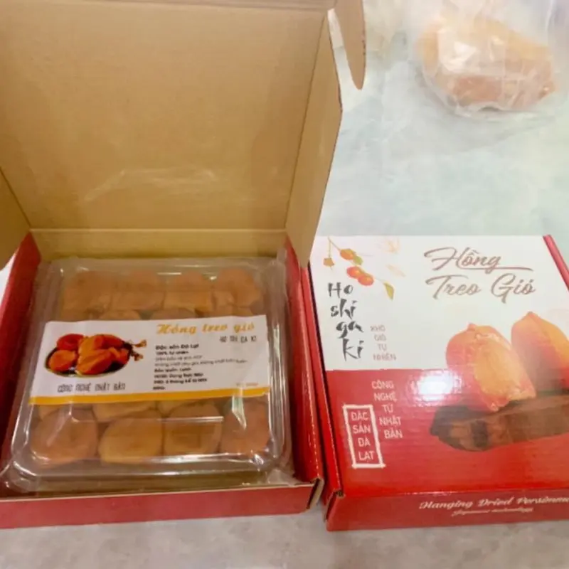 [ Hàng cao cấp size 15-20 quả ] 500GR Hồng vuông đồng không hạt Treo Gió Hoàng Minh Food Hồng Dẻo Đặc Sản Thơm Ngon Ngọt Tự Nhiên Phù Hợp Làm Quà Tặng Lễ Tết 4