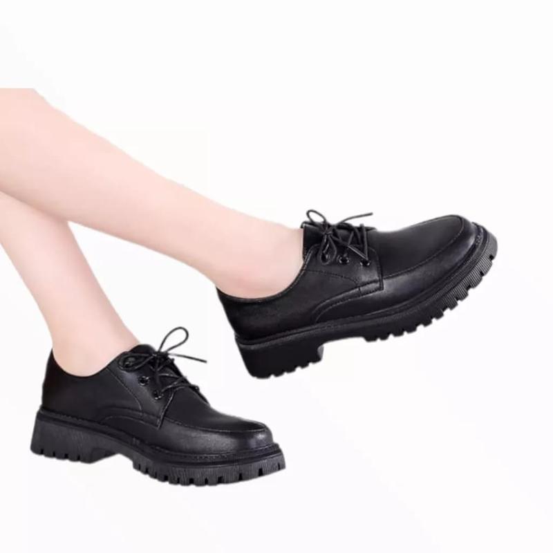 Sepatu Sekolah Remaja / Dewasa '' FMS '' Sepatu Loafers Docmart Premium Glosy Dof BTS 7