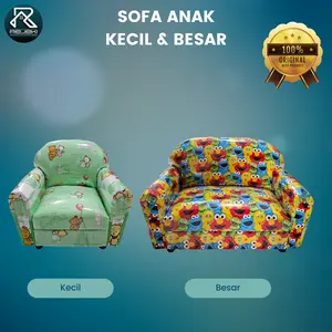 Sofa Anak Gambar / Karakter Dudukan 1 / 2 Busa Kayu