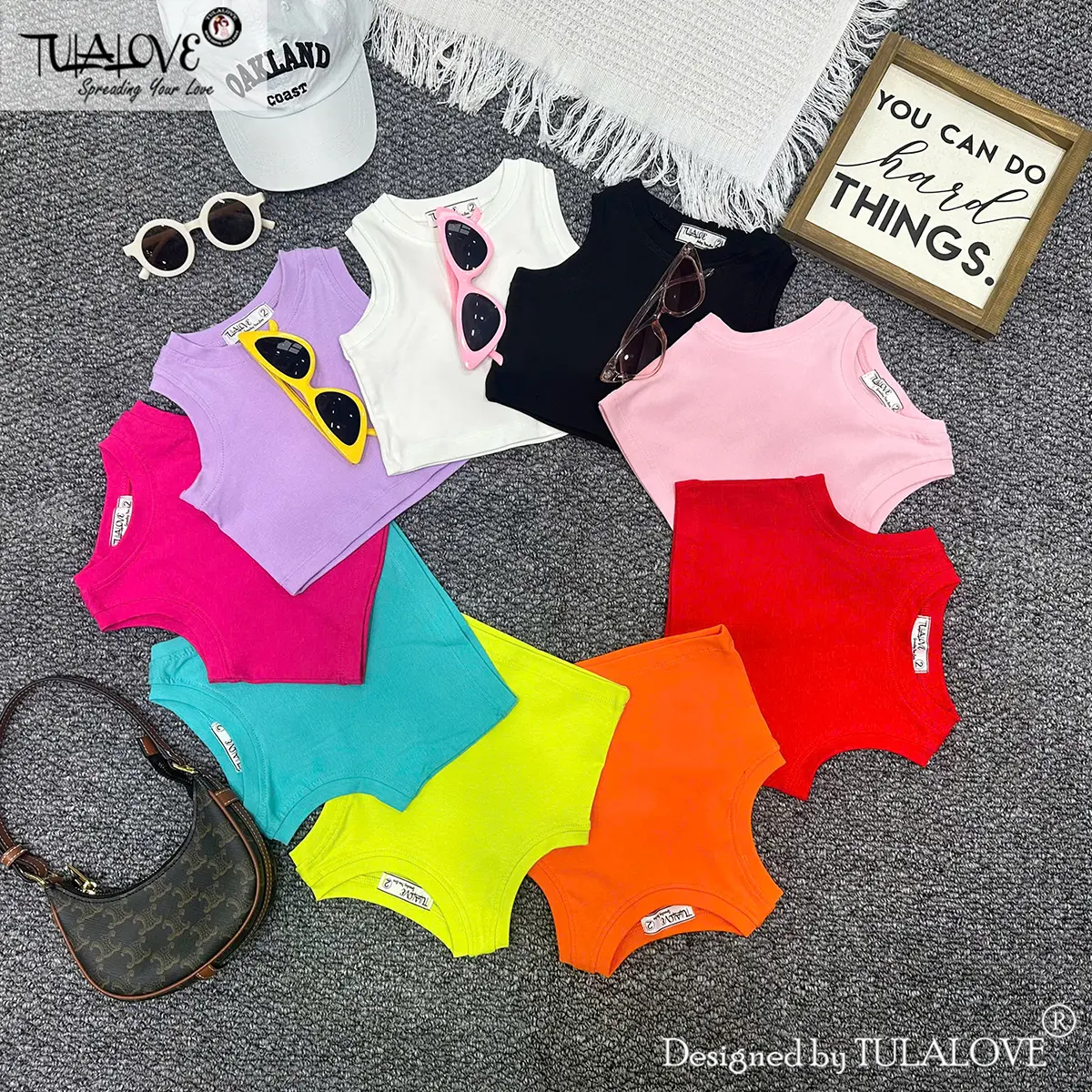 Áo Croptop Sát Nách Cho Bé Gái Màu Sắc Đáng Yêu TULALOVE