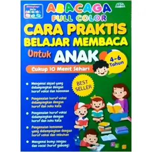 Metode Belajar ABACAGA Cara Praktis Belajar Membaca ukuran kecil