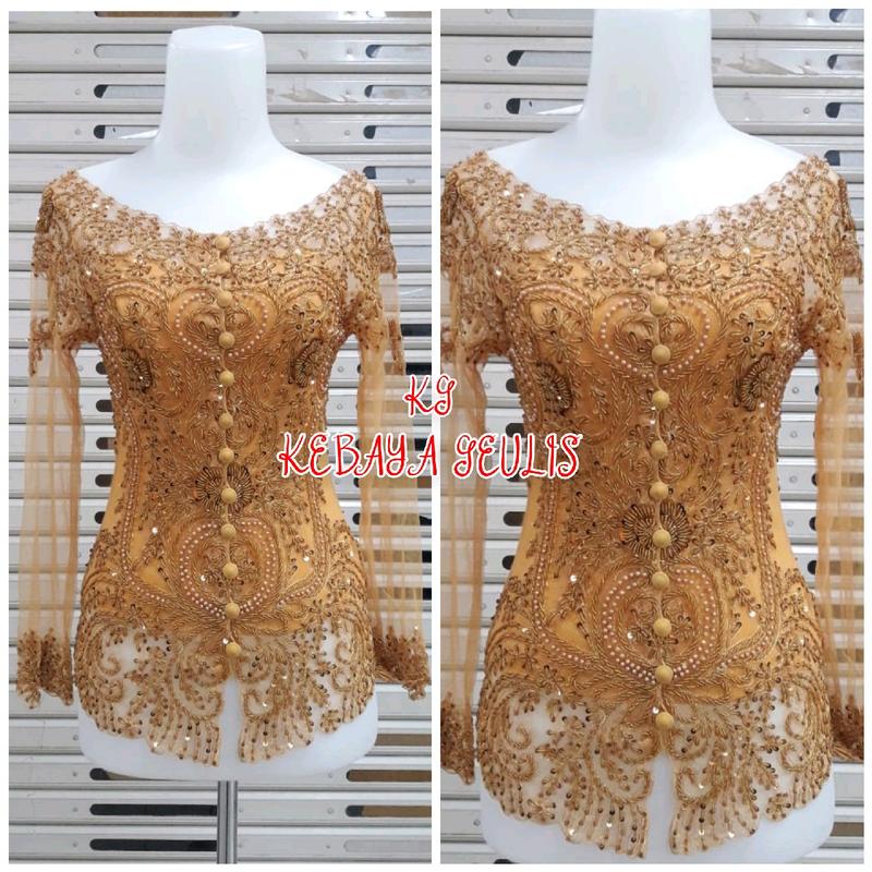 Atasan kebaya pesta kebaya abege kebaya wisuda modern full payet model kerah sabrina free longtorso 6
