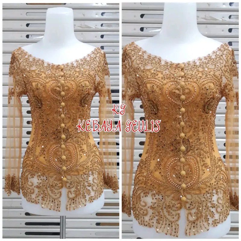 Atasan kebaya pesta kebaya abege kebaya wisuda modern full payet model kerah sabrina free longtorso 6