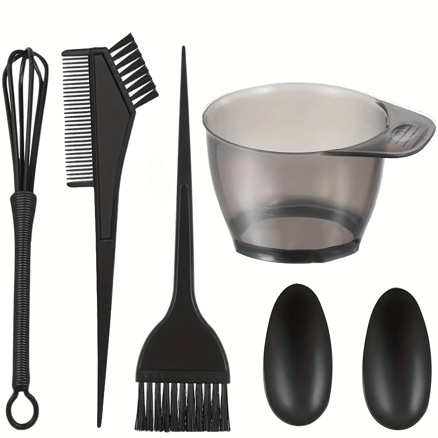 6-Piece professional hair coloring tool set - including hair coloring tools and sets for DIY home hair salons and barber shops - easily achieve stunning results Haircare Heatless