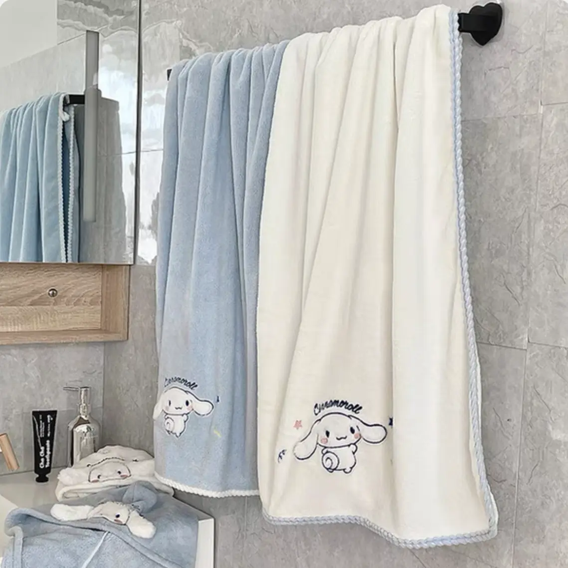 Khăn tắm cho chó ngọc bích, siêu thấm nước và khô nhanh, thích hợp cho phụ nữ, có thể mặc và quấn, làm bằng vải Nhung San Hô, thấm hút, thích hợp để quấn cho các cặp đôi, thiết kế dễ thương, ra mắt vào năm 2024