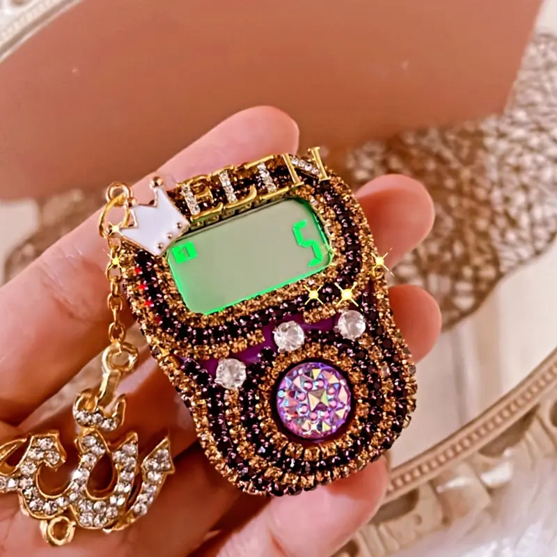 Tasbih digital USB Charger 5 Channel swarovski Bunga Muslim 4