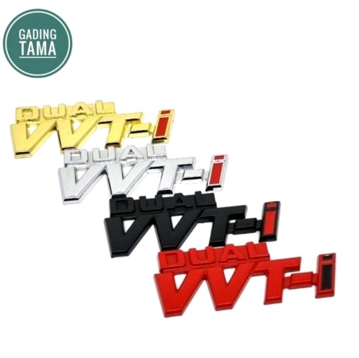 Gambar Stiker Emblem Mobil DUAL VVTI Bahan METAL dari gadingtama.id Kota Administrasi Jakarta Timur Tokopedia