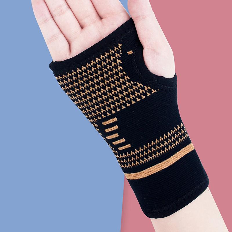 Product Introduction of 1pc Copper Compression Gloves Sports Wrist Guard  Gloves Elastic Palm Brace Sleeve Fitness Wrist Support Wristband 25