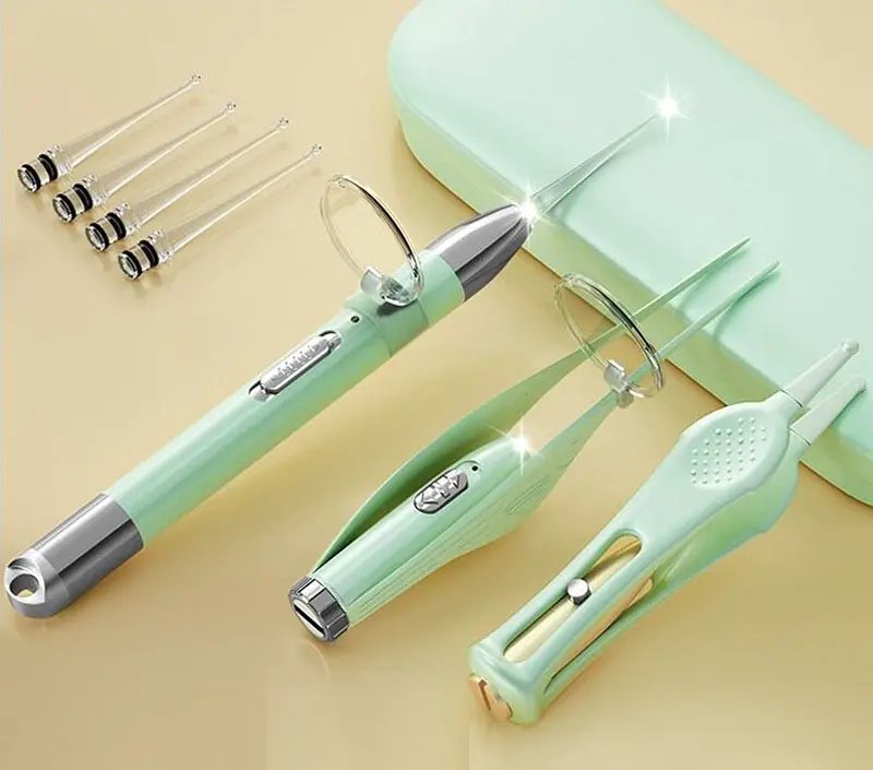 Dụng cụ ráy tai đèn led ( LOẠI PIN SẠC) Chuyên Nghiệp Dùng Được Cho Trẻ Em 0