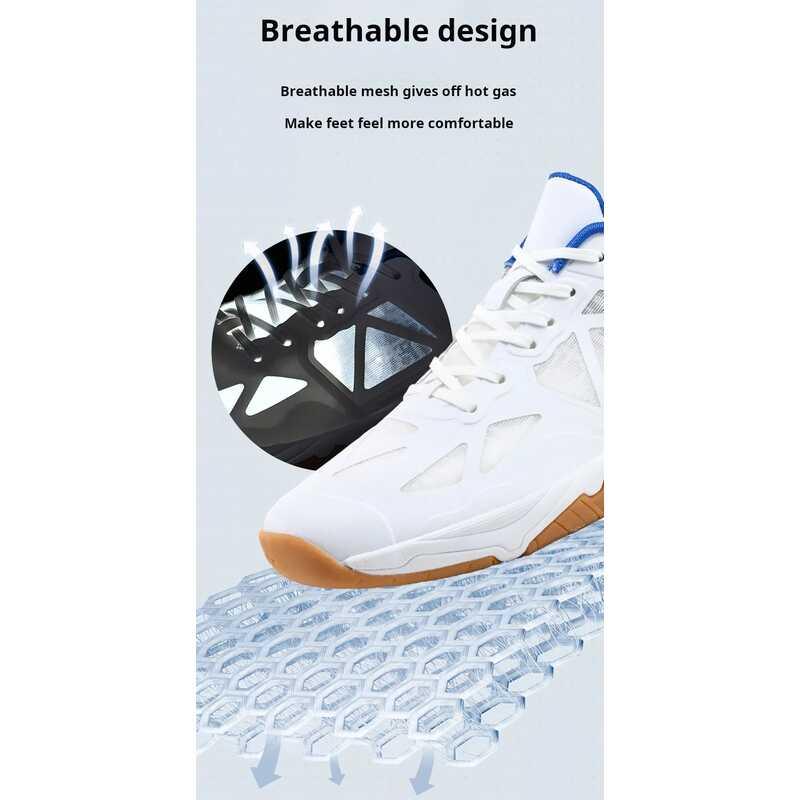 Product Introduction of Brand New Professional Volleyball Sneakers Badminton Shoes Table Tennis Breathable Outdoor Sports Training Comfortable 22