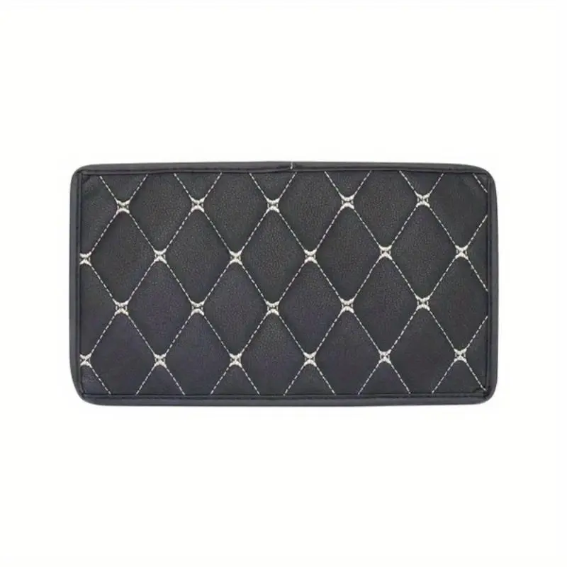 Car Center Console Armrest Pad, 1 Count PU Leather Waterproof Car Armrest Box Mat, Universal Car Interior Accessories for Women & Men 5