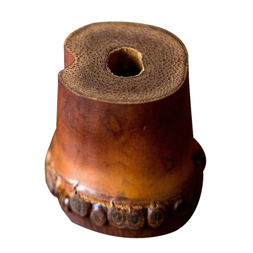 Bamboo Root Teapot Lid Support Tearoom Desktop Ornament Stand Retro Decor Cover 3.7X3.5CM