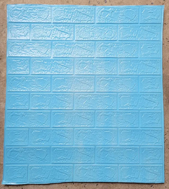 Combo 10 tấm Xốp Vân Gạch màu Trắng khổ lớn 70x77cm dày 3mm 7