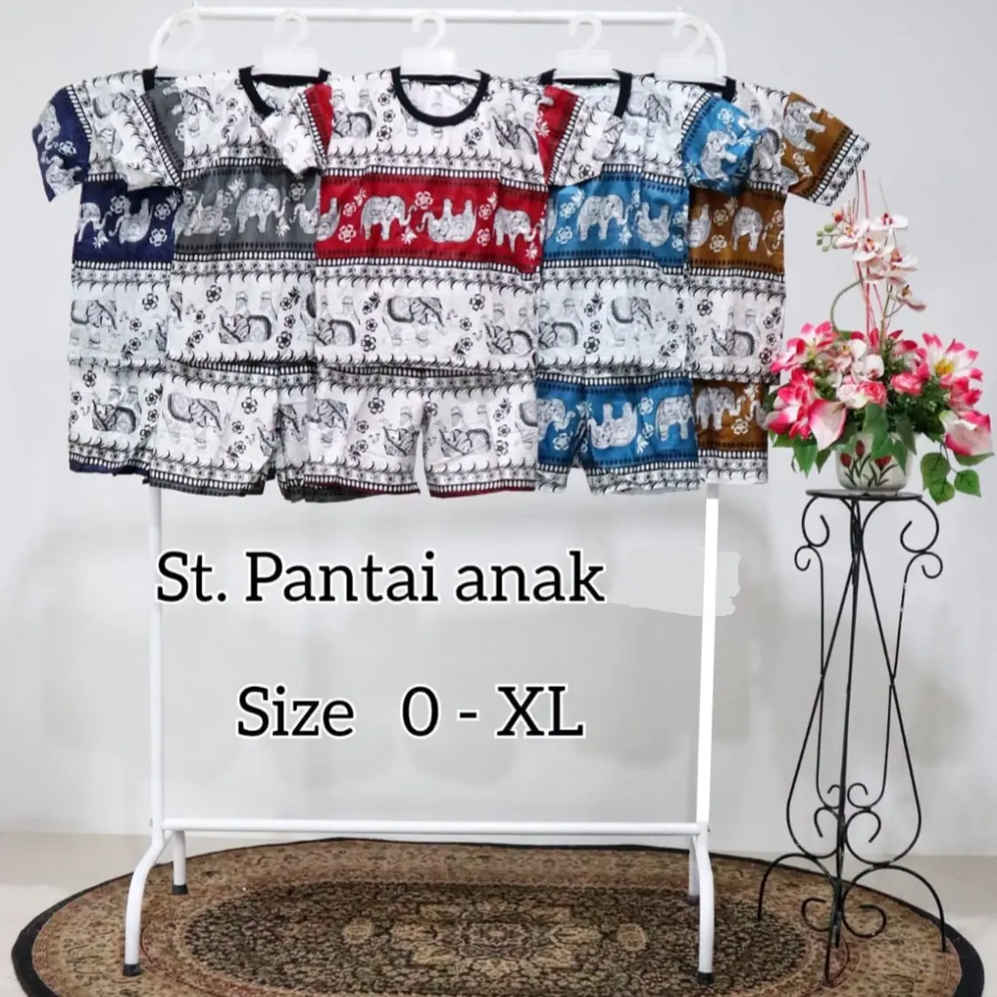 SETELAN ANAK KAOS MURAH MOTIF GAJAH