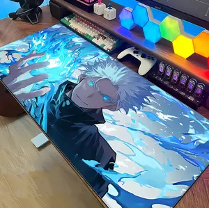 Hot Anime High-value Gojo Satoru Mouse Pad Non-Slip Computer Desk Mat Keyboard Pad Thick-Edge Extra-Large Aesthetic Mousepad Gaming Mat.02