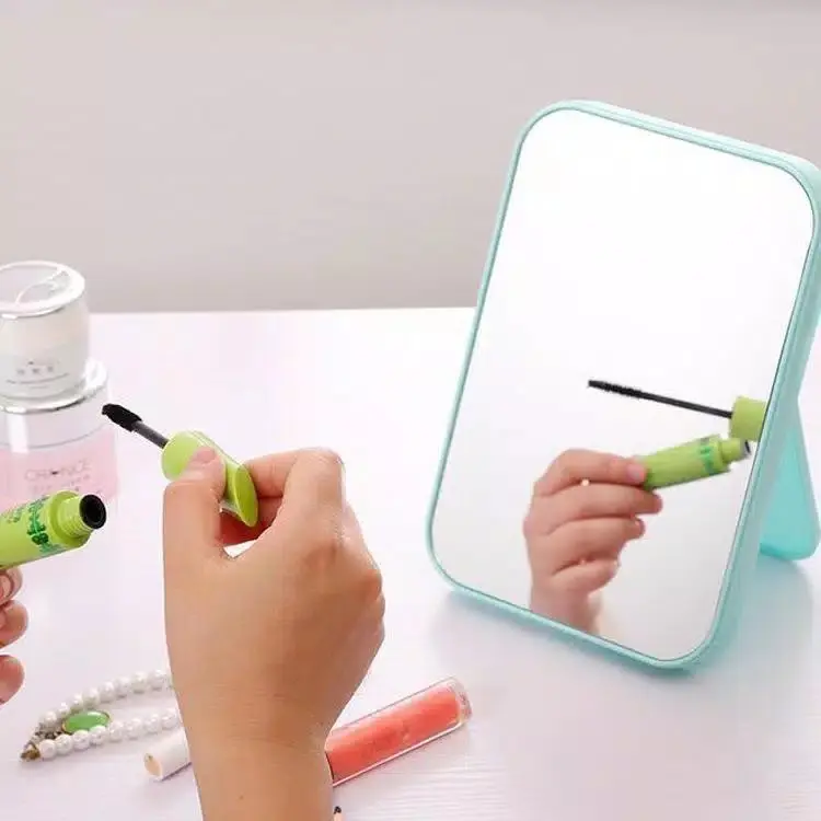 Cermin Kotak Lipat Kaca Rias Simple Meja Persegi Portable Portabel STANDING BEAUTY MIRROR DUDUK UNTUK MAKEUP WAJAH Make Up 6