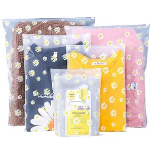 299 Ziplock Karakter Travel Pouch Serbaguna Polos Zipper Motif Packaging Storage Bag Tas Penyimpanan Pakaian Zip Lock Plastik anti Air