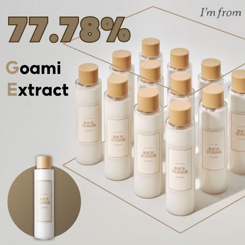 Product Introduction of I'm From Rice Toner / Essence 150ml  77.78% Rice (Goami) Extract Made in Korea Skincare Brightening Moisture Vegan Skin Repair Comfort toner  pad 35