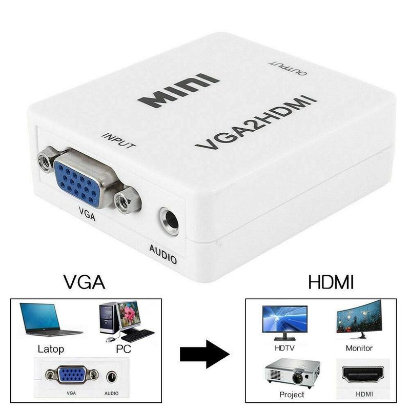 Product Introduction of Cáp và Box chuyển đổi VGA sang HDMI Có Audio - Hàng chất lượng - VGA TO HDMI dây VGA TO HDMI Phụ Kiện 16