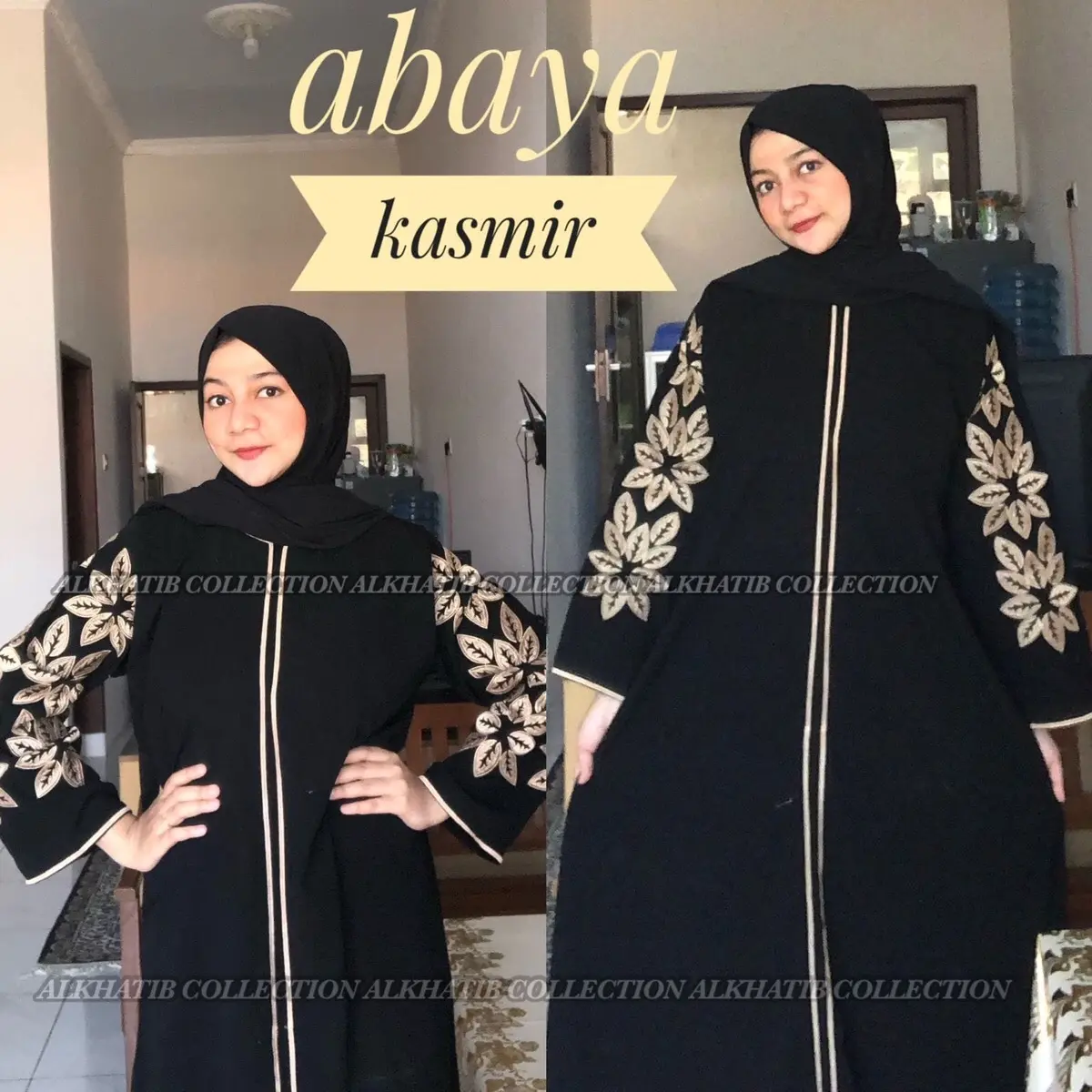 ABAYA KASMIR BORDIR ALKHATIB COLLECTION