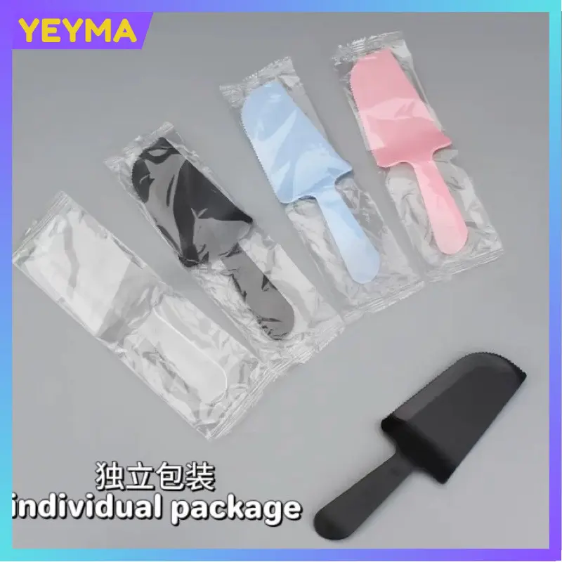 YEYMA - Cake Knife Extra Thick 100% BPA FREE individual packaging one time use disposable Pisau Kek Plastic