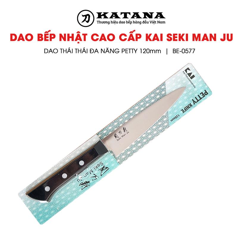 Dao gọt hoa quả BE0577 (120mm) - Dao bếp Nhật cao cấp KAI Seki Man Ju Petty