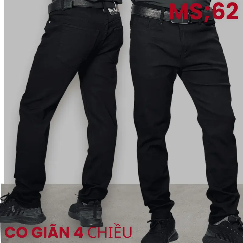 QUẦN JEAN NAM CO GIÃN 4 CHIỀU    Chất liệu bền đẹp, mềm mại, thoáng khí.  Thiết kế ôm vừa vặn, linh hoạt khi vận động.  Dễ phối đồ, phù hợp nhiều phong cách.  Túi tiện lợi, đường may tỉ mỉ.   Sở hữu ngay hôm nay! 5