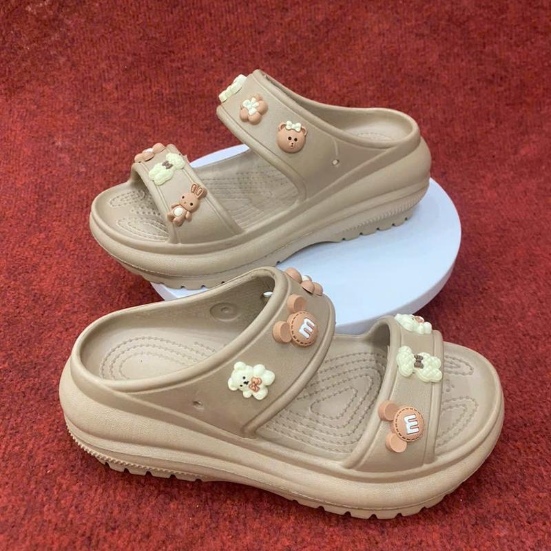 Dép Bánh Mì Nữ Quai Ngang Đế Cao 6 Cm Dép Hai Quai Cross Chất Liệu Eva Siêu Nhẹ Mềm Êm Chân Chống Trơn Trượt