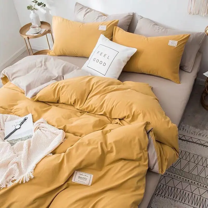 Bộ vỏ chăn ga gối Cotton Tici phong cách Hàn Quốc ( Không kèm ruột )