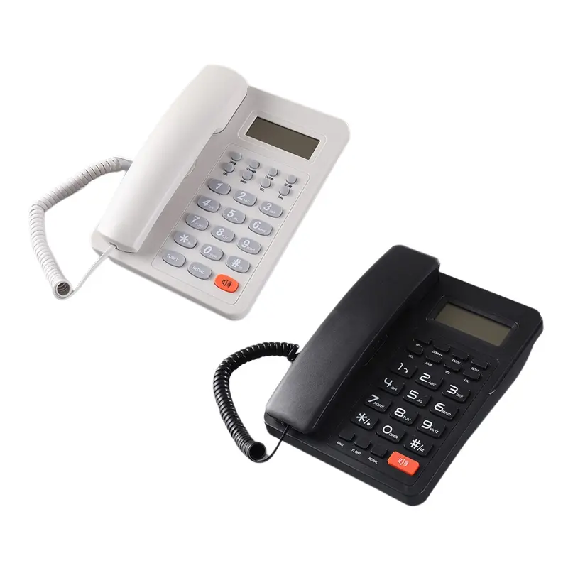 Điện thoại cố định, Điện thoại gia đình để bàn, Điện thoại tích hợp cho người gọi người cao tuổi, cho gia đình. 8