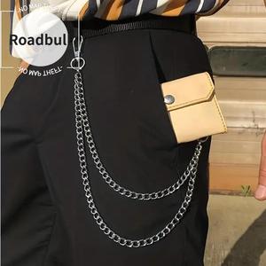 ROADBULLパンクスタイルのダブルチェーンベルト,ファッショナブルなウエストチェーン,ジーンズとのグループみ合ううわせに最适,誕生日プレゼントに.
