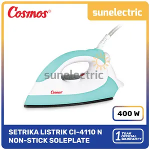 Cosmos CI-4110N Setrika Kering / Iron Non Stick Soleplate Anti Lengket CI 4110N / CI4110N / CI-4110 N / CI 4110 N / CI4110 N - Hijau
