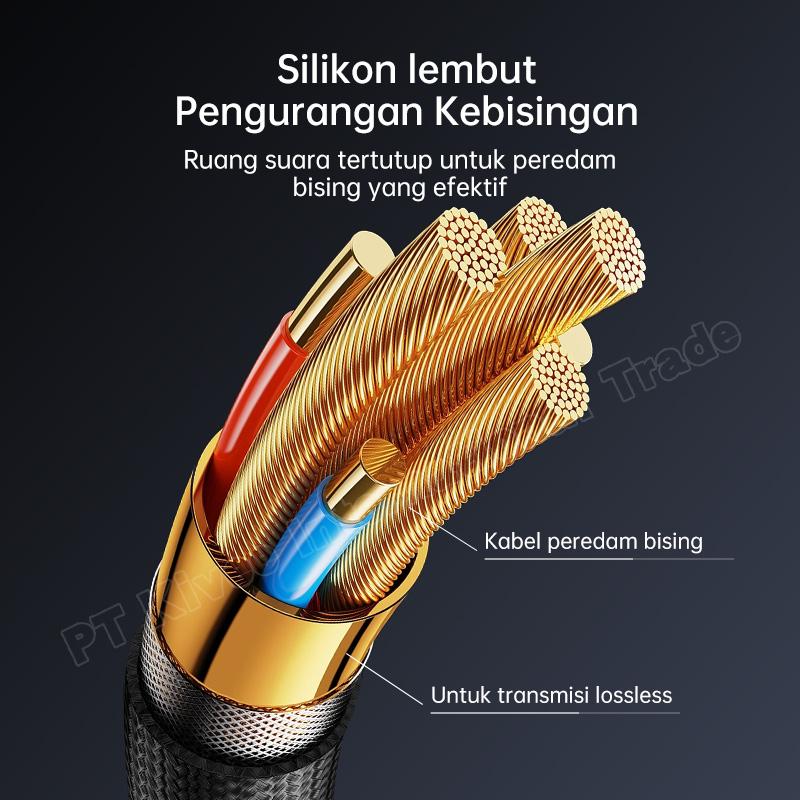 SAERIS MT112 Headset Kabel Kualitas Bagus dengan Antarmuka 3.5mm dan Headphone In-Ear HD in-line