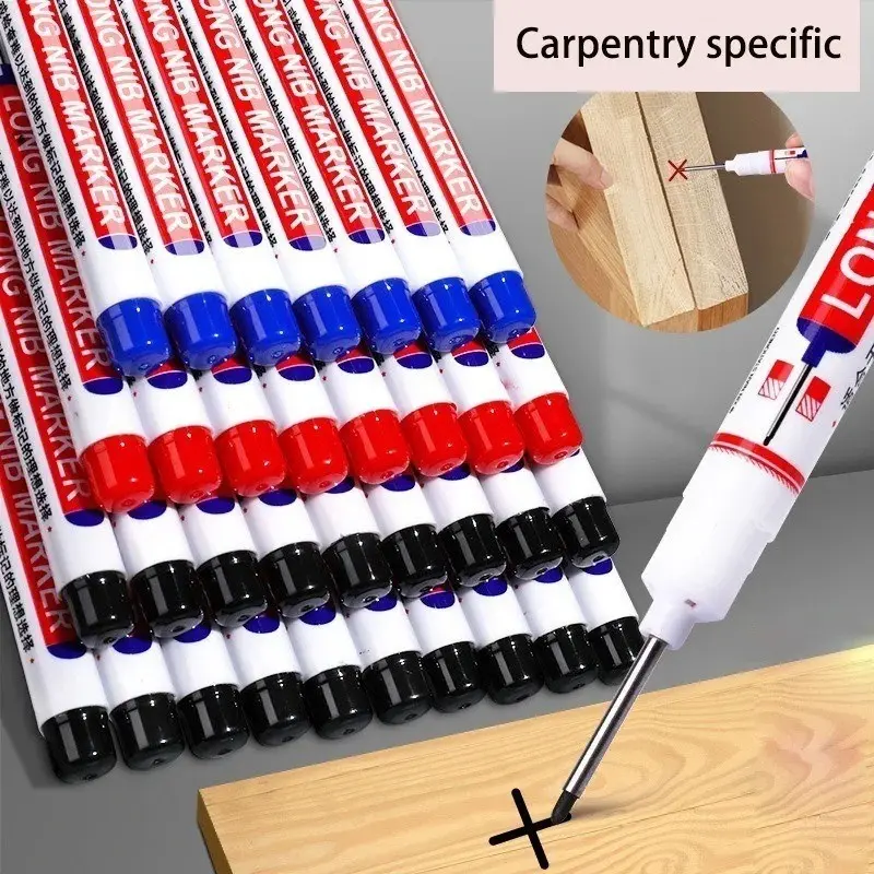 1/3/5Pcs Multipurpose 20mm Long Head Marker Pens - Deep Hole Quick Drying Waterproof Oiliness Pen