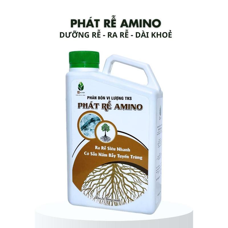 Phát Rễ Amino - PH Việt Nam - Phân Bón Hữu Cơ - Dưỡng kích rễ, nhanh, mạnh, an toàn - Có bổ sung vi sinh