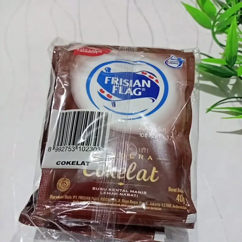 Susu SKM Kemasan Kental Manis Frisian Flag Renteng isi 6 Susu Bendera Putih Coklat Renceng bendera Formula Pertumbuhan