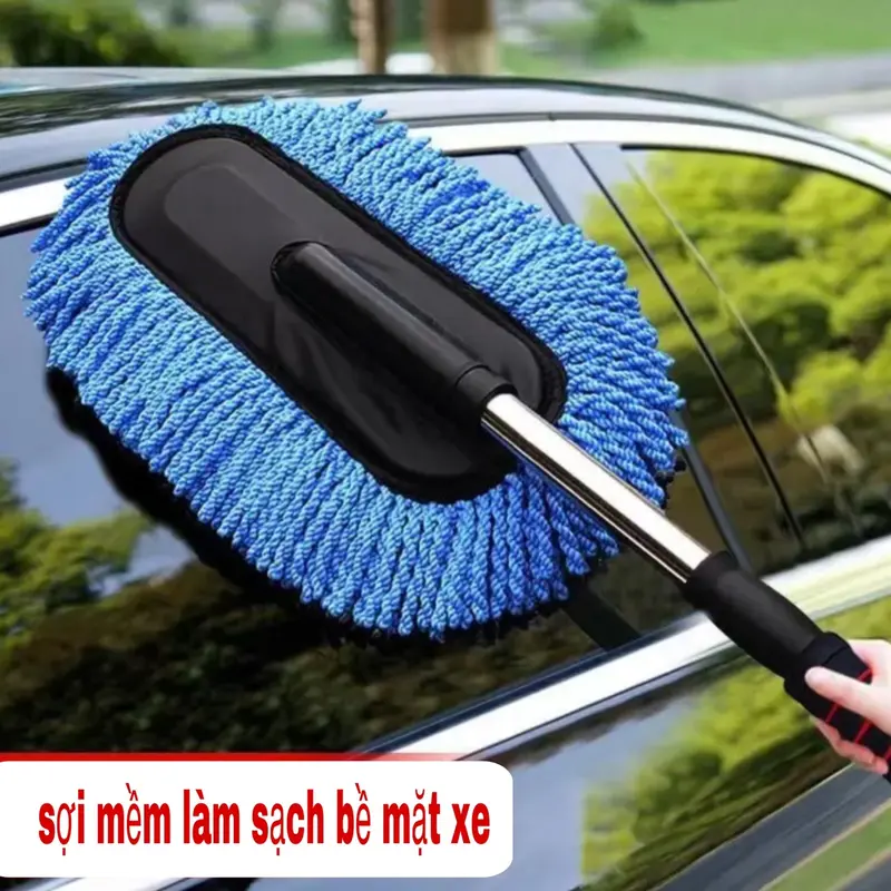 Chổi Lau Xe Ô Tô-Chổi Rửa Xe Ô Tô Chuyên Dụng-Chỉnh Độ Dài Ngắn-Sợi Mềm Bảo Vệ Thân Vỏ Xe 5
