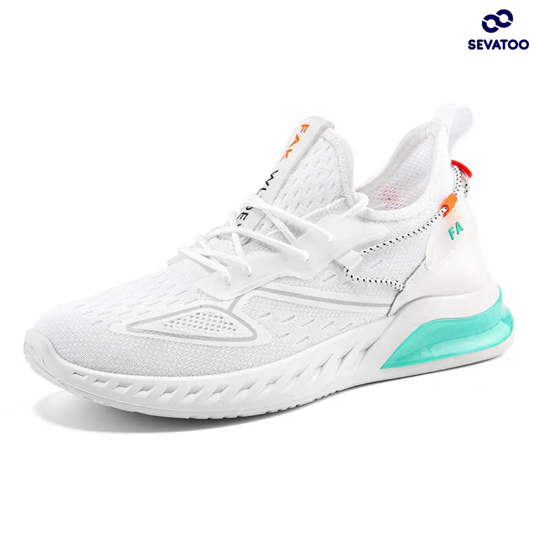 SVT LICH White Sepatu Sneaker Pria  Sepatu Pria Import